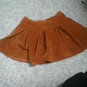 Denim orange skirt